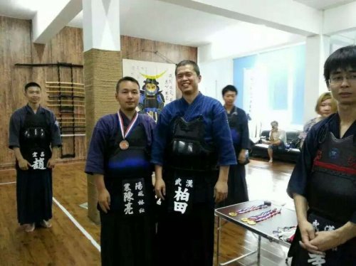 2015年6月武汉与柏田老师的合影